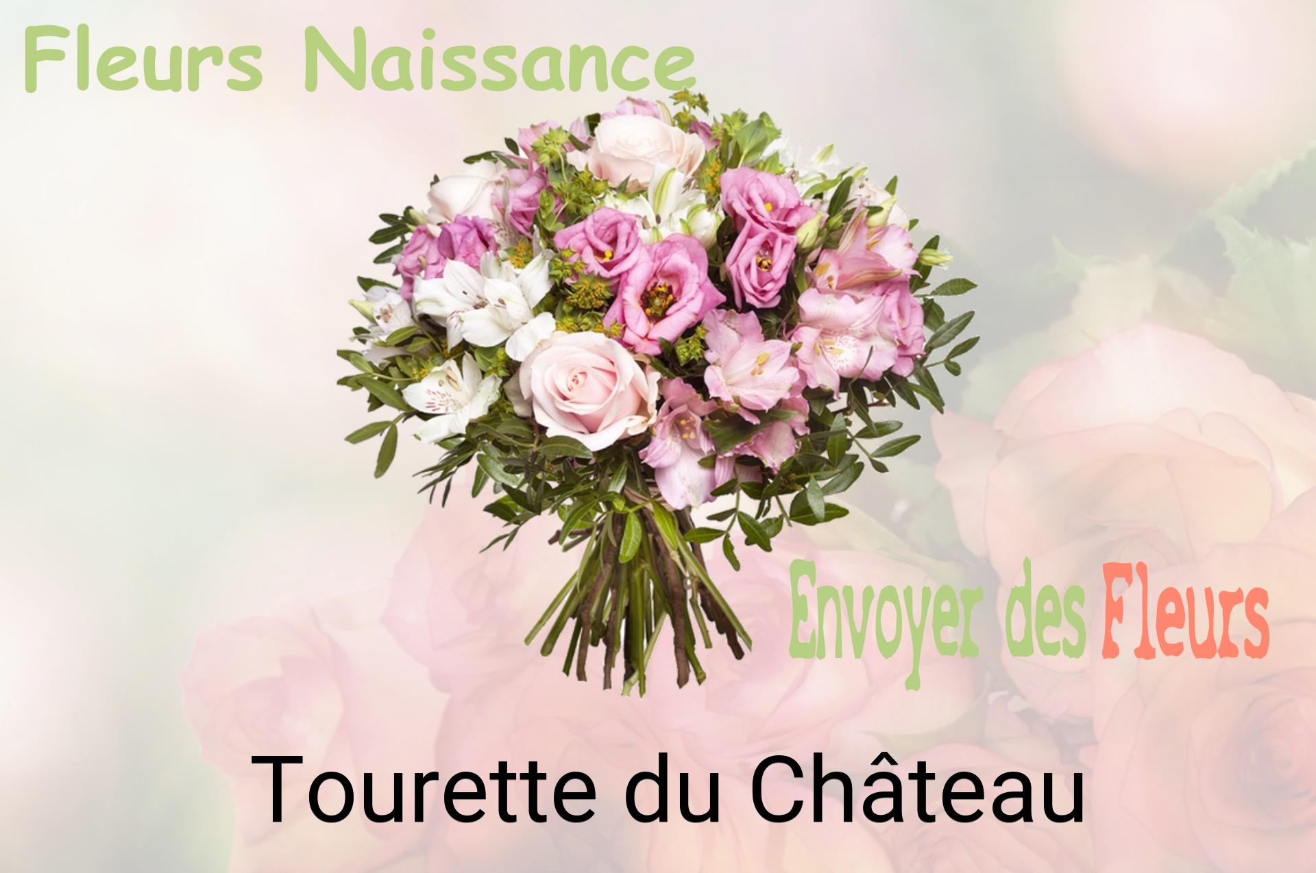 Bouquet de fleurs de naissance livré à Tourette-du-Château